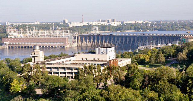 Картина Вид на город, Запорожье - Город 