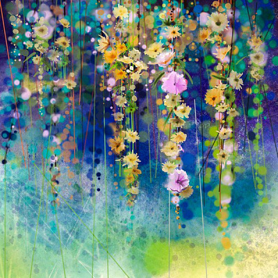 Картина Волшебные цветы - Нонгкран Фон 