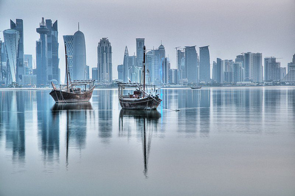 Картина Хмарочоси Дохи - Місто 