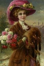 Жінка з квітами