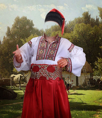Картина Украинец в вышиванке - Мужские национальные 