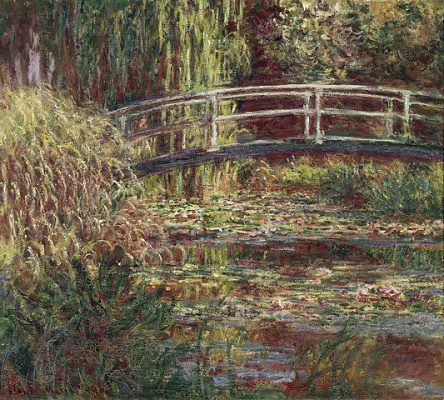 Картина Мост с водными лилиями - Моне Клод 