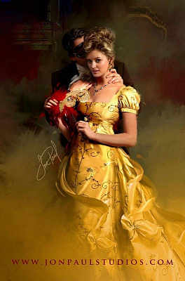 Картина Дівчина в жовтому - Жіночі старовинні 