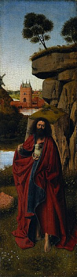 Картина Святой Иоанн Креститель в пейзаже  - Ван Эйк Ян 