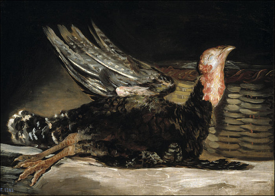 Картина Мертвая индейка - Гойя Франсиско 