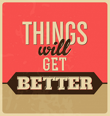 Картина "Things will get better" - Мотивационные постеры и плакаты 