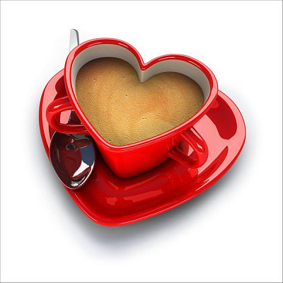 Картина Кофейное сердце - Еда-напитки 