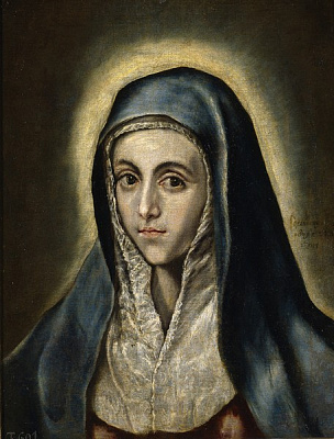 Картина Дева Мария (Мадрид, Прадо) - Эль Греко 