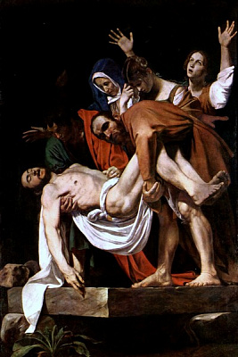 Картина Погребение Христа - Караваджо Микеланджело  