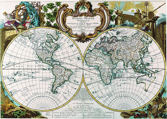 Картина Карта мира 3 - Карта мира на стену 