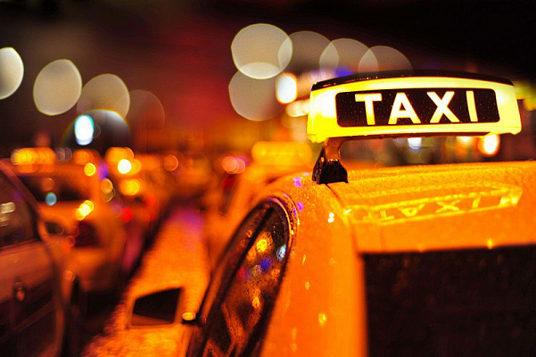 Картина Желтое такси - Город 