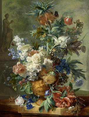 Картина Хёйсум Ян ван - Ваза с цветами - Картины на кухню 