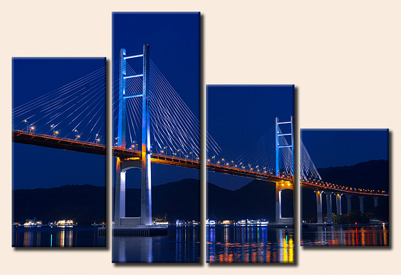 Картина Міст, що світиться - З чотирьох частин 
