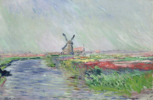 Картина Тюльпанное поле в Голландии - Моне Клод 