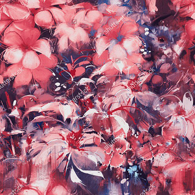 Картина Цветочные узоры - Луатонг Тити 