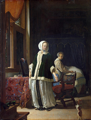 Картина Франс ван Мирис - Утро молодой дамы  - Разное 