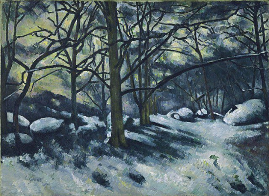 Картина Тающий снег - Сезанн Поль 