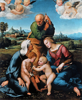 Картина Свята сім'я Каннігіані - Рафаель Санті 