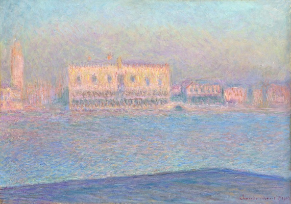 Картина Дворец Дожей, вид с Сан-Джорджо Маджоре - Моне Клод 