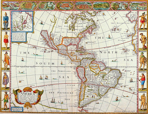 Картина Карта Америки 3 - Карти на стіну 