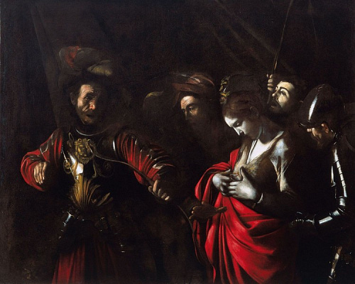 Картина Мученичество святой Урсулы - Караваджо Микеланджело  