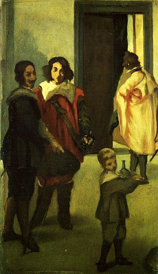 Картина Испанские кавалеры - Мане Эдуард 
