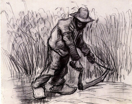 Картина Ван Гог Винсент2 - Картины карандашом 