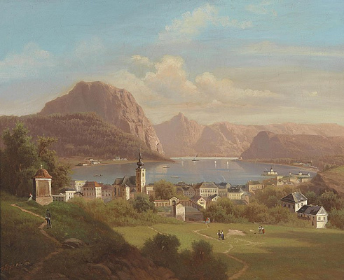 Картина Вид на Гмунден - Лепі Фердінанд 