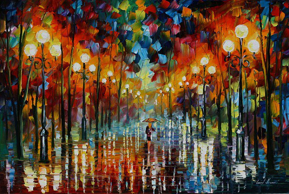 Картина Побачення з дощем - Афремов Леонід 