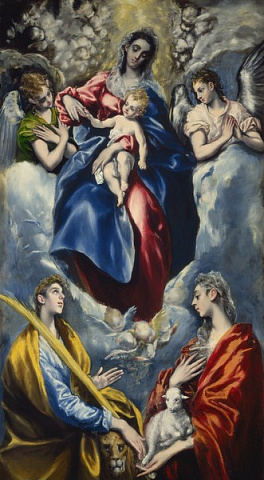 Мадонна с младенцем, св.Мартиной и св.Агнессой 