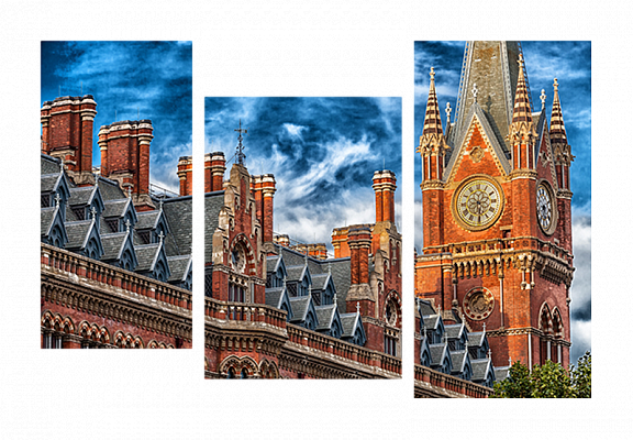 Картина Лондонська архітектура - З трьох частин 