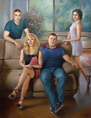 Картина Семейный портрет 2 - Семейные современные 
