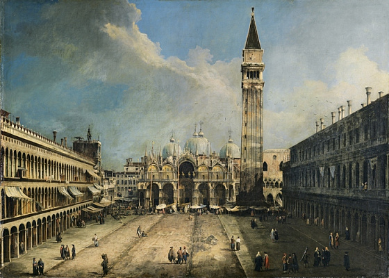 Картина Площадь Сан-Маркос, Венеция - Каналетто 