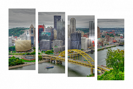 Желтый мост в Питтсбурге