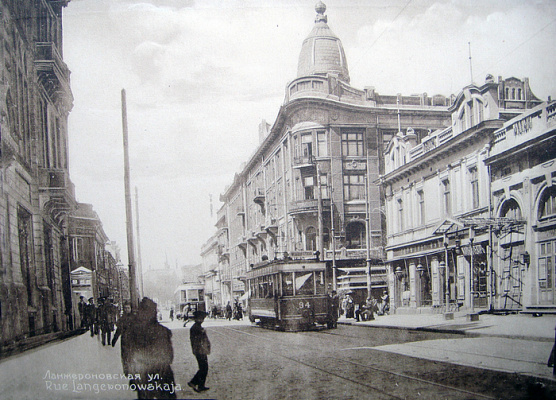 Картина Старая Одесса, ул Ланжероновская - Город 