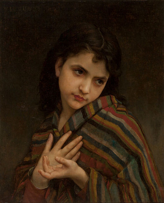 Картина Змерзла дівчина - Бугро Вільям-Адольф 