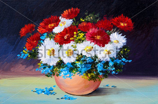 Картина Букет весенних цветов - Unknown Artist 