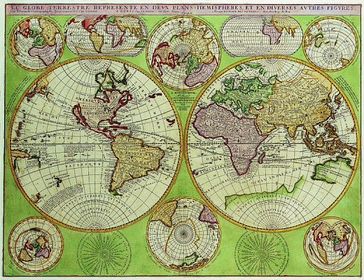 Картина Карта мира 13 - Карты на стену 