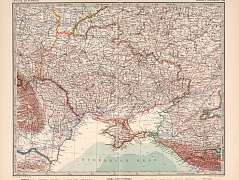 Карта Украины 1924г