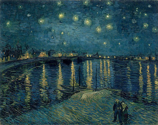 Картина Зоряна ніч над Роною - Ван Гог Вінсент 