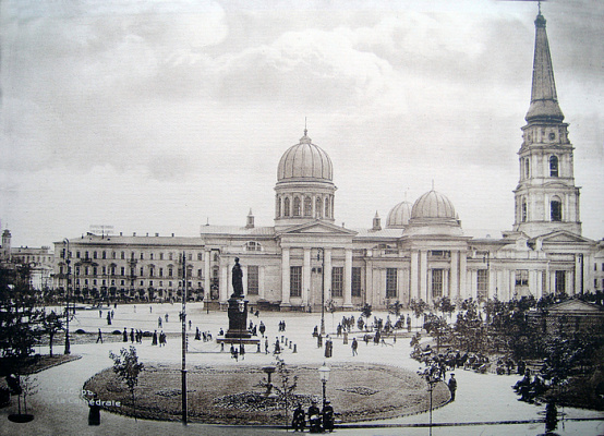 Картина Старая Одесса, Собор - Город 
