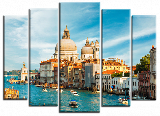 Картина Сонячна Венеція - З п'яти частин 