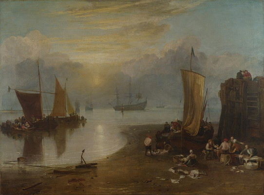 Картина Восход солнца за туманом - Тернер Уильям 