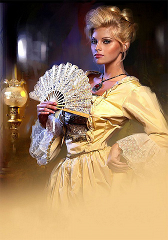 Девушка с веером 2