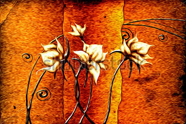 Картина Абстрактні квіти 3 - Кулік Рафал 