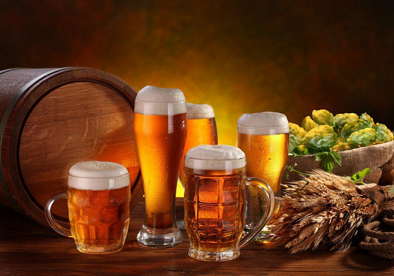 Картина Бочковое пиво - Еда-напитки 