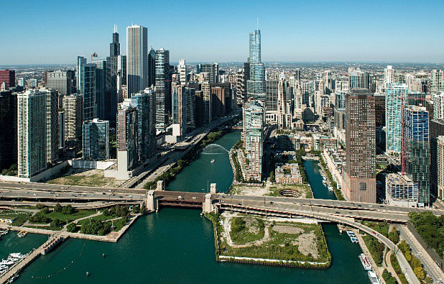 Картина Вид на Чикаго - Город 