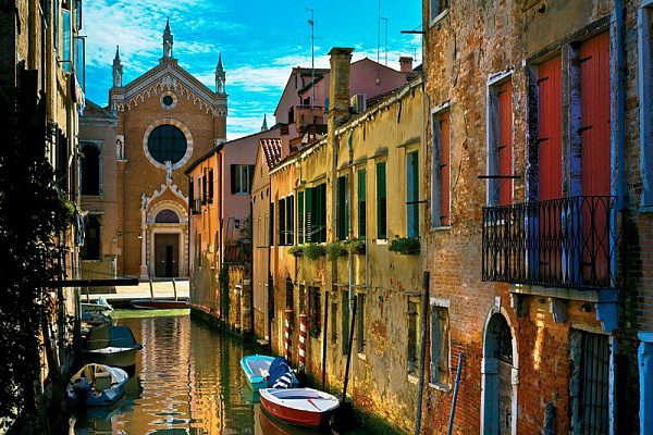 Картина Церквушка в Венеции - Город 