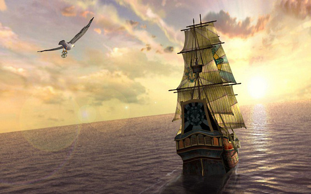 Картина Старовинний вітрильник - Кораблі 