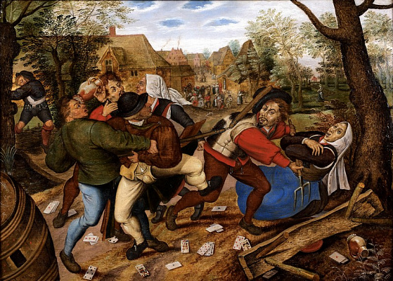 Картина Бійка картоплярів - Брейгель Пітер Молодший 